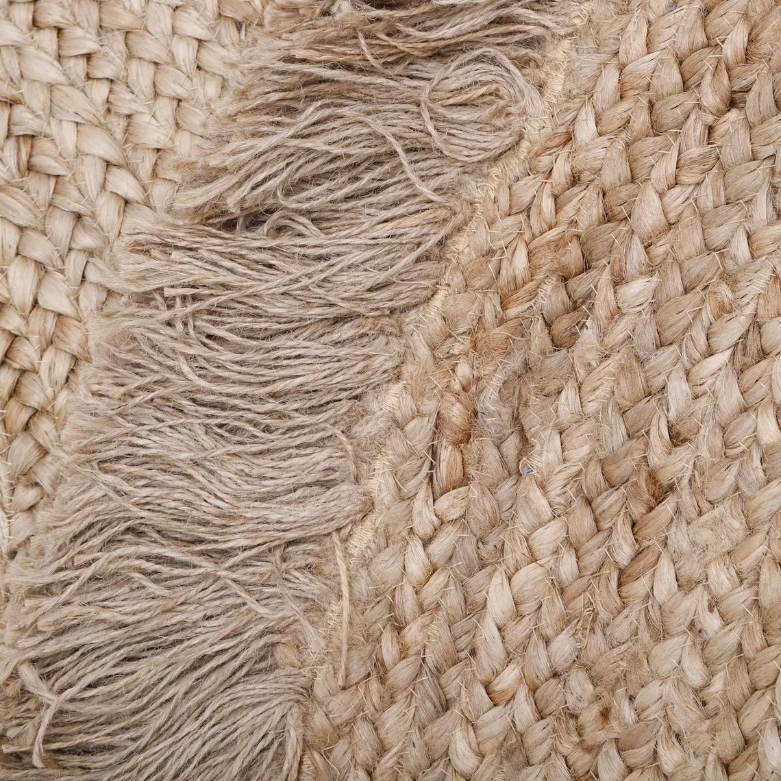 Tapis jute avec franges TERRA | 3 Suisses