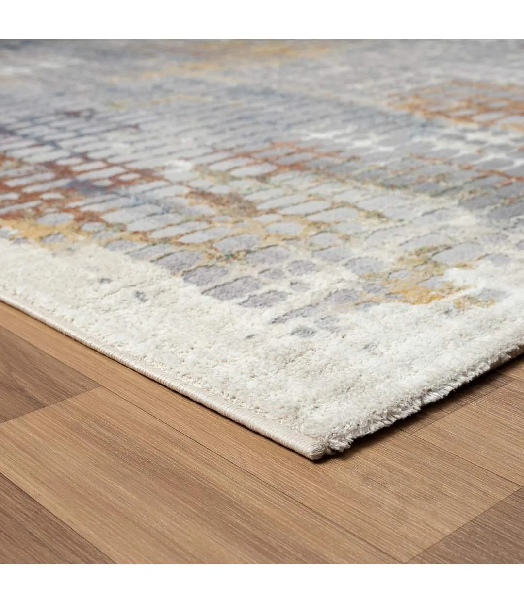 Tapis salon SOLGA F en polyester doux et soyeux