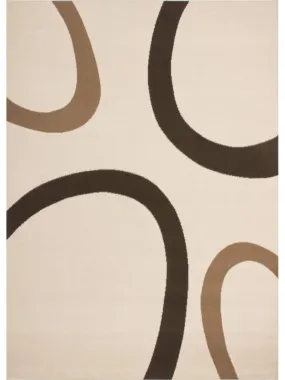 Tapis salon TEMPO en polypropylène Fait en Europe - Beige